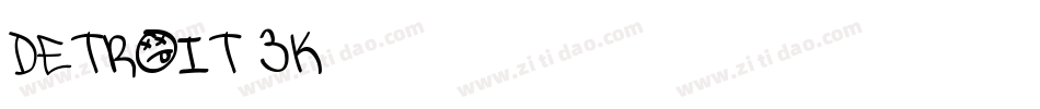 Detroit 3k字体转换